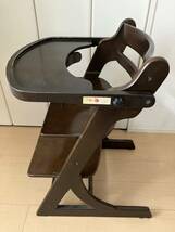 大和屋　すくすくチェアEX　テーブル&ガード付き　木製 子供椅子 ナチュラル ブラウン系_画像3
