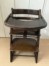 大和屋　すくすくチェアEX　テーブル&ガード付き　木製 子供椅子 ナチュラル ブラウン系_画像2