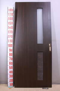 スライドドア 引戸 内カギ付き 中古現状品 木製ドア 約85×200cm 引き取り限定■(F8785) 