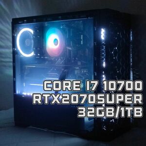 Core i7 10700/RTX2070SUPER/32GB/m.2 1TB/ゲーミングPC/デスクトップパソコン