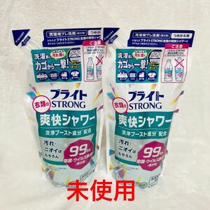 LION ブライトSTRONG 衣類の爽快シャワー [つめかえ用] クリアソープの香り 320ml × 2個