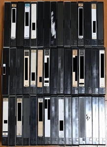 中古 VHS／S-VHSビデオテープ 45本セット ジャンク品