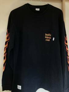 WTAPS VANS L/S Tee BLACK L WAFFLE LOVERS CLUB ロングスリーブ　ポケット　Tシャツ　バンズ　黒　VAULT SK8-HI スリッポン　ロンT 長袖