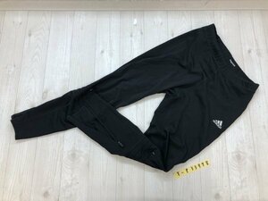 ADIDAS アディダス メンズ ロゴプリント 薄手 ジャージパンツ 2XO 黒