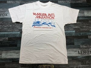 タグなし新品！LAND BREEZE メンズ 94 三浦マラソン 半袖Tシャツ M 白