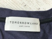 TOMORROWLAND トゥモローランド メンズ 日本製 Vネック ロンT 長袖Tシャツ M ネイビー_画像2