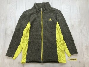 le coq sportif ルコック レディース サイド切り替え フリース ジップジャケット L 茶黄色