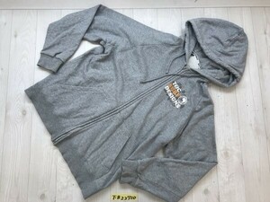 T&C SURF Designs タウン&カントリー タウカン メンズ バックビッグプリント ジップパーカー L 杢グレー