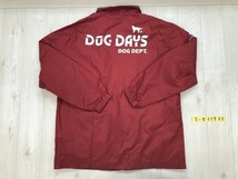 DOG DEPT メンズ ロゴプリント 裏メッシュ 薄手 ジップジャケット F 赤_画像3