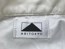 ABITOKYO レディース ボリュームスリーブ ピーチスキン生地 シャツ ブラウス 1 白_画像2