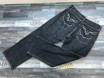 ABSOLUTELY JEANS メンズ デザインポケット デニムジーンズパンツ W88 紺_画像3