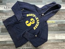 Champion チャンピオン レディース フロッキーナンバリングプリント フーディー プルパーカー M ネイビーブルー_画像1