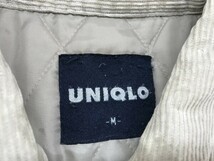 UNIQLO ユニクロ メンズ コーデュロイ 裏キルティング シャツ ジャケット M ベージュ_画像2