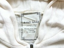 Avan Lily アヴァンリリィ レディース フード耳つき カットオフ ジップパーカー FREE ベージュ_画像2