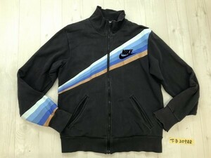 NIKE ナイキ メンズ ワンポイントロゴ・ライン入 ジップジャケット M チャコールグレー