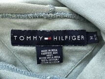 TOMMY HILFIGER トミーヒルフィガー メンズ 薄手 パーカー M ダスティグリーン_画像2