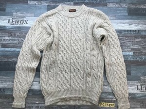 PORT ARTHUR NEW WOOL メンズ ケーブルニットセーター F グレー系