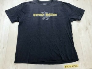 TOMMY HILFIGER トミーヒルフィガー メンズ ロゴ刺繍 半袖Tシャツ L ネイビー