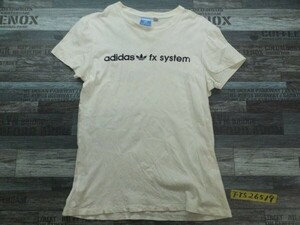 ADIDAS アディダス レディース fx system バックフォトプリント 半袖Tシャツ M 白