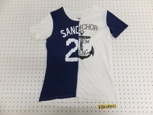 URBAN RESEARCH アーバンリサーチ メンズ デザイン 半袖Tシャツ 38 紺白黒