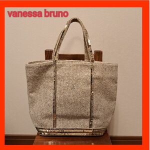 vanessa bruno トートバッグ ツィード スパンコール bag