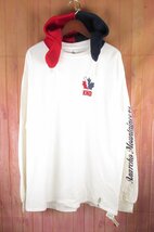 MAT8097 Mountain Research マウンテンリサーチ A.M. Hoody L/S MTR-2854 フード付き 長袖 Tシャツ ホワイト XL_画像1