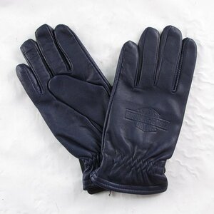 LFO16581 Harley-Davidson Harley Davidson full Speed leather glove gloves 97672-23VM blue M unused ( click post possible )