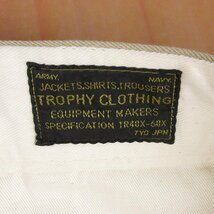 YP18093 TROPHY CLOTHING トロフィークロージング チノパンツ カーキ W34 美品_画像5