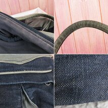 MYO16622 nonnative×hobo ノンネイティブ×ホーボー デニム ボストンバッグ カバン インディゴ_画像9