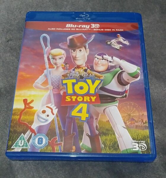 美品 3D Blu-ray 3枚組 2D&Bonus『トイ・ストーリー4』海外版 輸入盤 日本語なし ディズニー