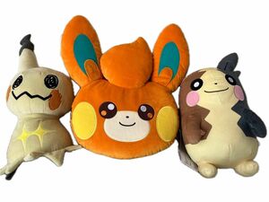 ポケモン　ぬいぐるみ　クッション　ミミッキュ　パモ　モルペコ　3点セット