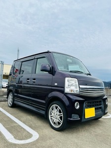 売切！個人 エブリィワゴン　PZターボスペシャル 4WD　検6/9月　両側パワスラ　地デジナビ シートヒーターETC