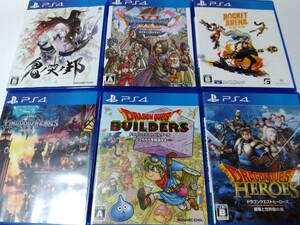 PS4 人気 ソフト 6本セット ドラゴンクエスト 11 ビルダーズ ヒーローズ キングダムハーツ 鬼ノ哭ク邦 ロケットアリーナ