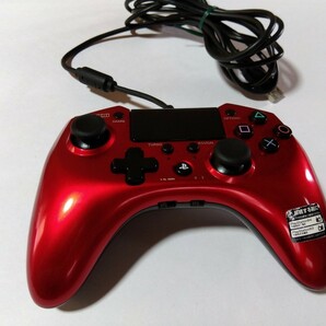 PS4 PS3 HORI ホリパッドFPSプラス ワイヤードコントローラー 連射 レッド