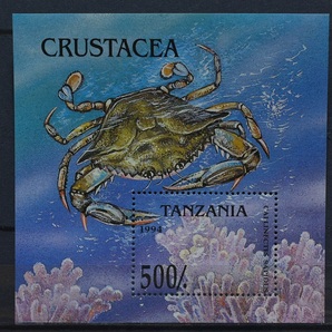 「TA21」タンザニア切手 1994年 カニの画像1
