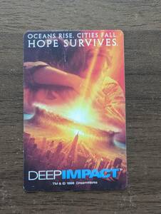 [未使用] DEEP IMPACT / ディープインパクト HOPE SURVIVES テレカ 50度 テレホンカード 激レア 同梱可 211