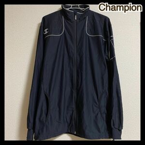 champion チャンピョン スポーツウェア ジャージ トップス 上着 羽織 黒 ブラック ウインドブレーカー 防寒トレーニング