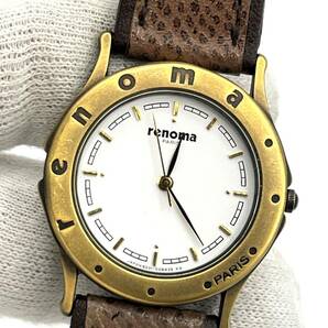 【電池切れ】Renoma レノマ ボーイズ クォーツ腕時計 白文字盤 6031-G02468 ケース：3.0の画像1