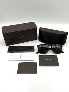 【中古良品】TOM FORD　トム フォード　Lennon　レノン　TF288　べっ甲柄　55□13　140　レディース　サングラス