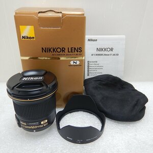 【美品】Nikon AF-S NIKKOR 20mm f/1.8G ED 大口径超広角単焦点レンズ ニコン 小型 軽量 中古 026