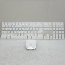 【中古】★送料無料★ Apple Magic Keyboard テンキー有日本語マジックキーボードA1843 マジックマウス2 A1657 セット 076_画像1