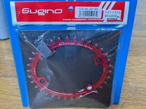 スギノ CY4-SHC CYCLOID SHC チェーンリング シマノ4アーム用インナーギヤ レッド/34T