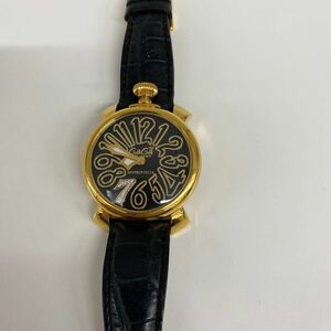 S133/【個人保管品】ガガミラノ エレクトロハーモニクス Biaw MUFF腕時計 クオーツ 稼働品 ヴィンテージ 