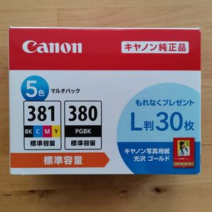 【新品未使用】Canon キヤノン 純正インク BCI-381+380/5MP 5色マルチパック