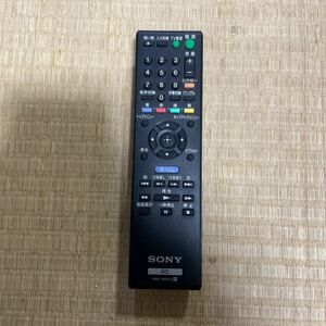 動作確認済み【SONY】◆RMT-B107J◆ BD TV テレビリモコン ソニー 中古