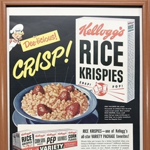 ■即決◆1949年(昭和24年) Kellogg's ケロッグ ライス クリスピー【B4-7631】アメリカ ビンテージ雑誌広告【B4額装品】当時物広告 ★同梱可_画像4