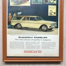 ◆即決◆1963年(昭和38年) Rambler ランブラー ワゴン AMC時代【B4-2518】アメリカ ビンテージ雑誌広告【B4額装品】当時物本物広告★同梱可_画像5