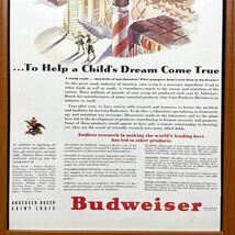 ■即決◆1942年(昭和17年) Budweiser Beer バドワイザー ビール【B4-6083】アメリカ ビンテージ雑誌広告【B4額装品】当時本物広告 ★同梱可_画像5