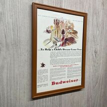 ■即決◆1942年(昭和17年) Budweiser Beer バドワイザー ビール【B4-6083】アメリカ ビンテージ雑誌広告【B4額装品】当時本物広告 ★同梱可_画像2
