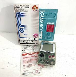 【ジャンク品/60】Nintendo ゲームボーイポケット スケルトン MGB-001